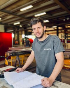 Bastien - Métallier – Monteur Soudeur pour l’activité Charpente Métallique, avec la qualification de compagnon professionnel